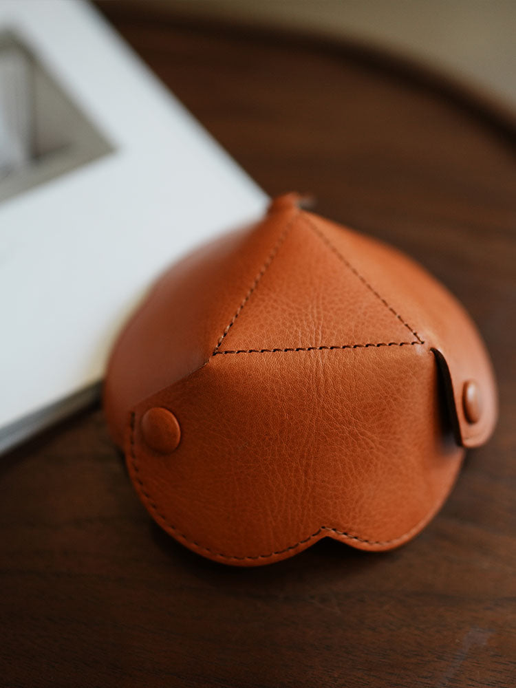 Li Ji | Original handmade genuine leather | Handmade entryway desktop storage flower tray No. 00123