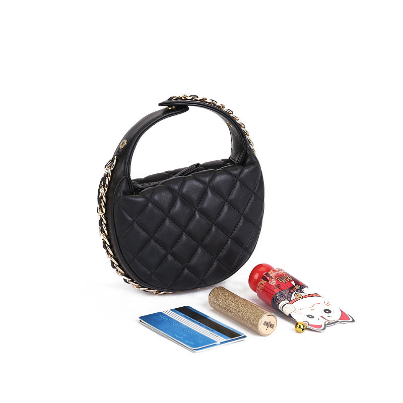 Li Ji | Original handmade genuine leather | 壳选ししらかいSheepskin chain handbag No. 0144