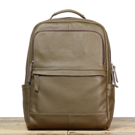 李記 | 原創手工真皮 | 重本が輕奢牛皮の雙肩包0825號