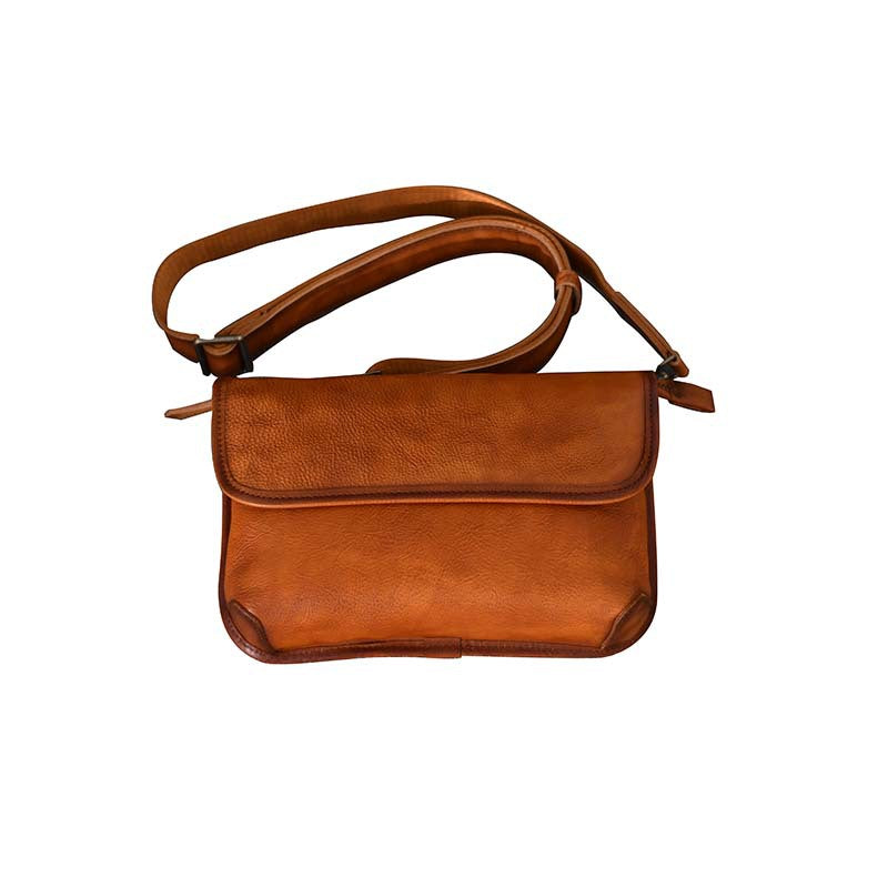 李記 | 原創手工真皮 | 韓國版メ極簡 植鞣皮休閒斜唄包13765號