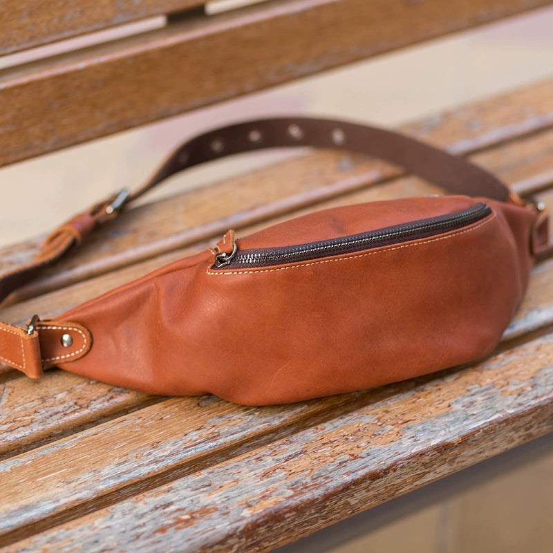 Li Ji | Original handmade leather | High quality cow leather multi-functional shoulder bag No. 56887