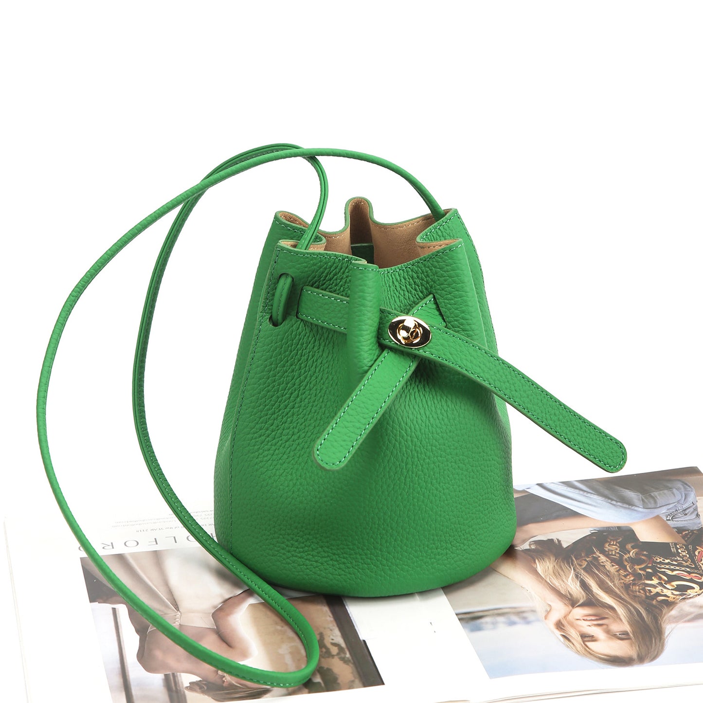Li Ji | Original handmade genuine leather | Used genuine leather and bucket bag No. 21229 for a small number of people
