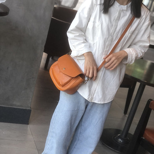 李記 | 原創手工真皮 | 人気の質感 樹膏皮肩唄包22010號