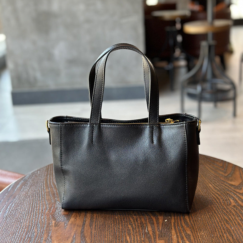 李記 | 原創手工真皮 | 復古ドリ軟牛皮の簡約側背包23017號