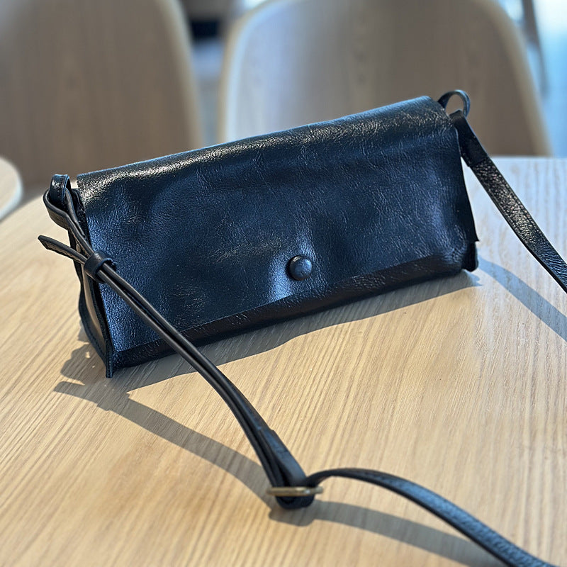 李記 | 原創手工真皮 | 韓版 頭層樹膏皮 小方包24008號