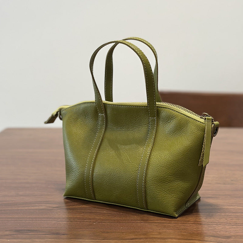 李記 | 原創手工真皮 | 韓版文藝い革職手提包25010號