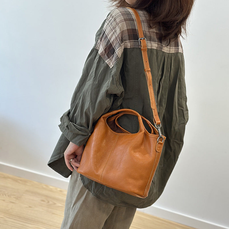 李記 | 原創手工真皮 | 樹膏牛革シ輕復古手提包250190號