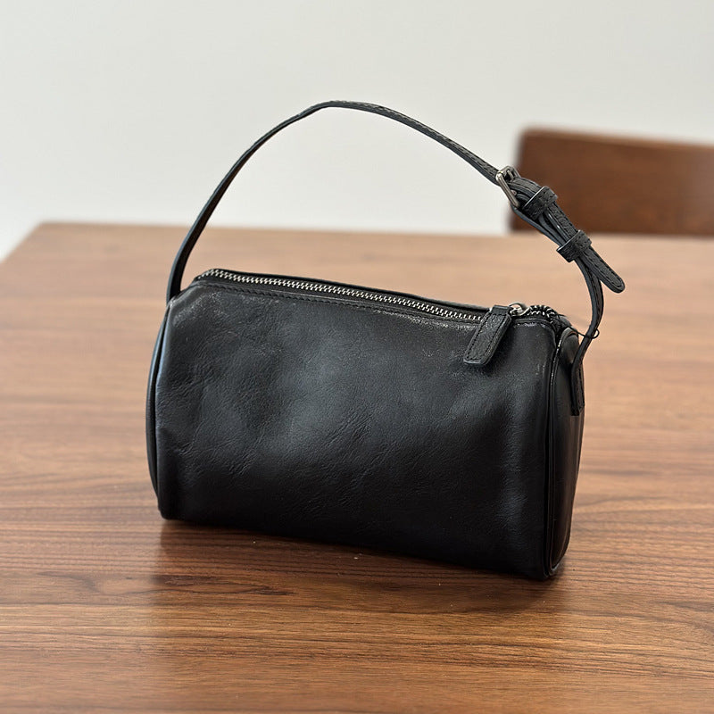 李記 | 原創手工真皮 | 植鞣頭層牛皮の迷你真皮小方包26002號