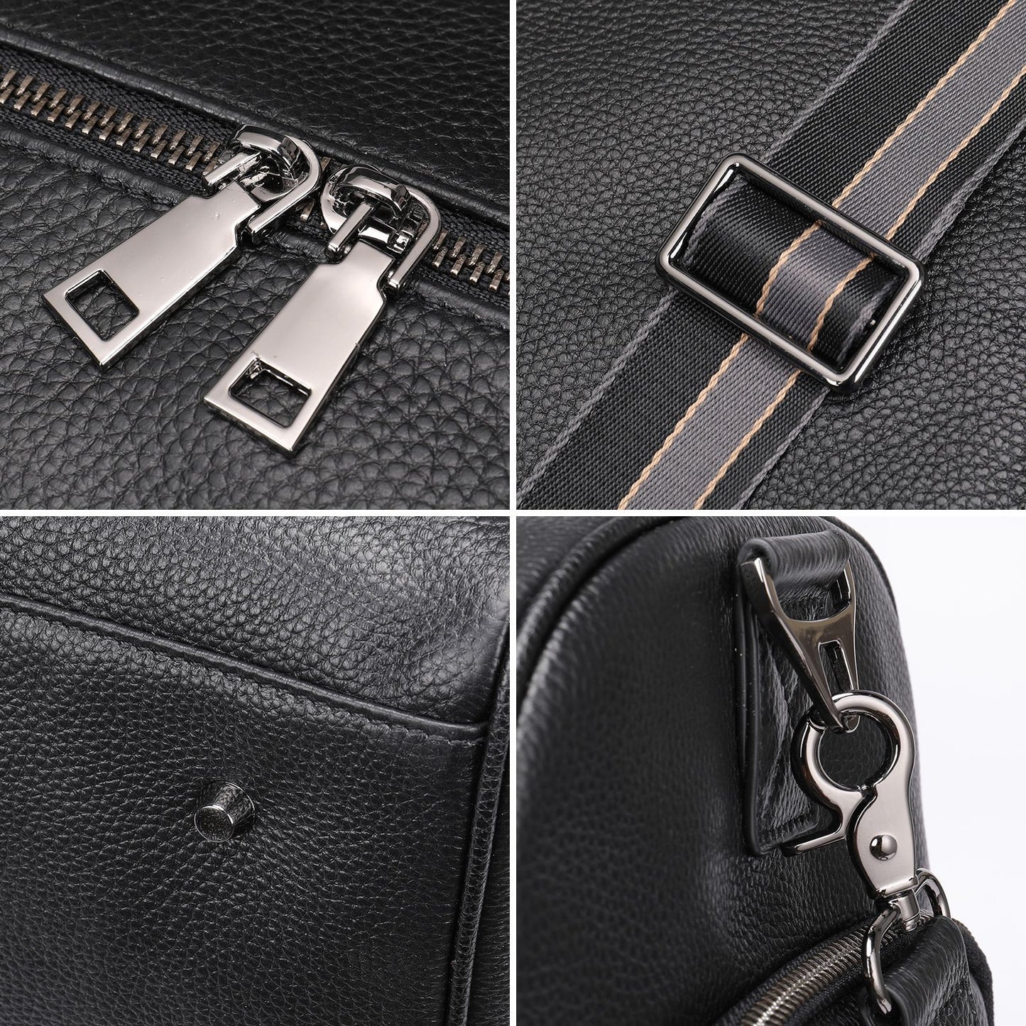 李記 | 原創真皮手工 | 實用大容量の健身差旅包4028號