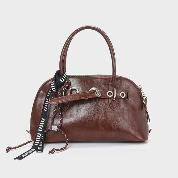 李記 | 原創手工真皮 | 輪郭がふ自然質感の貝殼包4165號