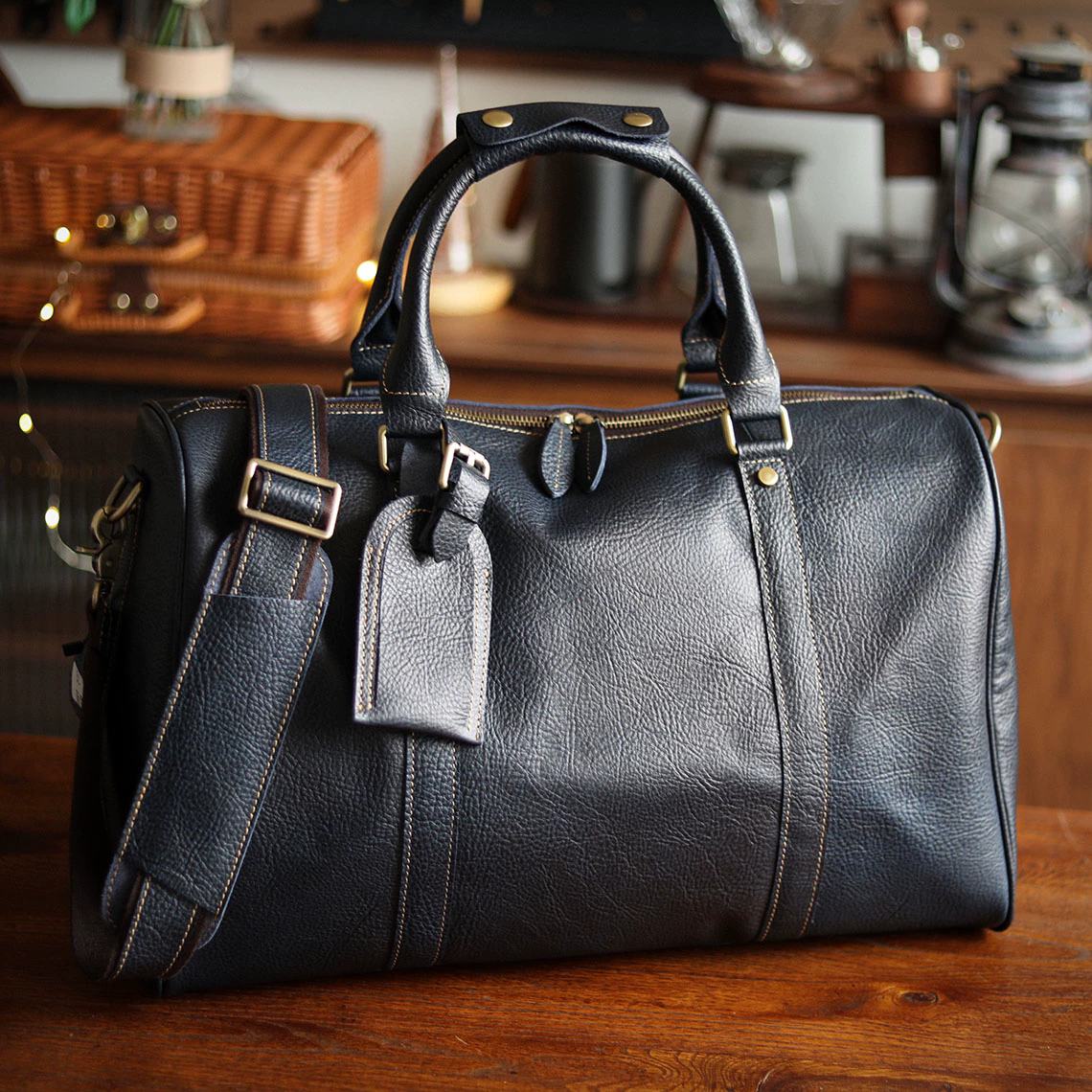 李記 | 原創手工真皮 | 折畳式収納、便攜實用の差旅包5L號