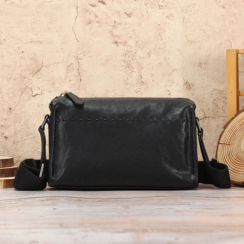 李記 | 原創手工真皮 | 便攜高級感ビジネスの潮流單肩包675-5號