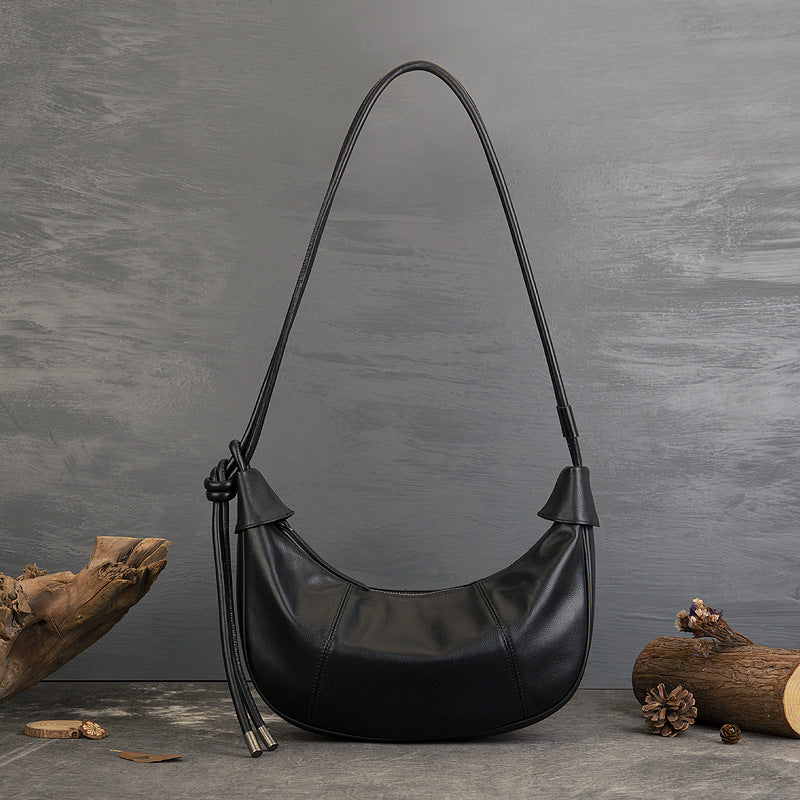 李記 | 原創手工真皮 | 植鞣系列通勤の月亮包6785號