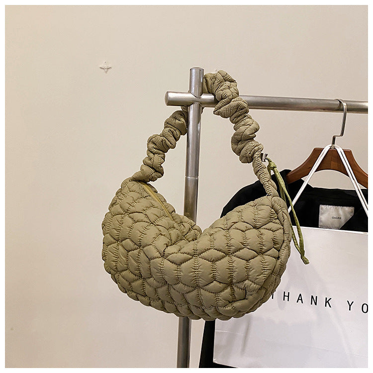 李記 | 原創手工真皮 | 韓版용休閒い簡約と潮流雲朵包06815號