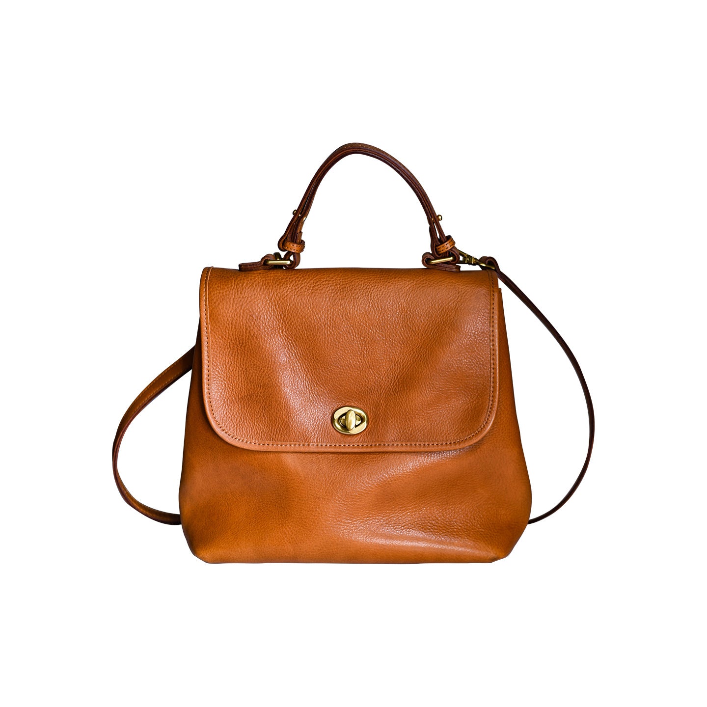 李記 | 原創手工真皮 | 性價比爆棚!!輕奢復古後背包6858號