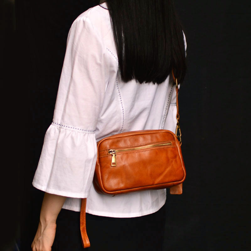 Li Ji | Original handmade genuine leather | Handmade original leather Leather Wen Yun casual bag No. 75159