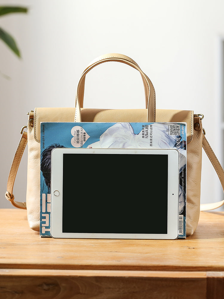 Li Ji | Original handmade genuine leather | Leather soft and genderless professional briefcase No. 832052