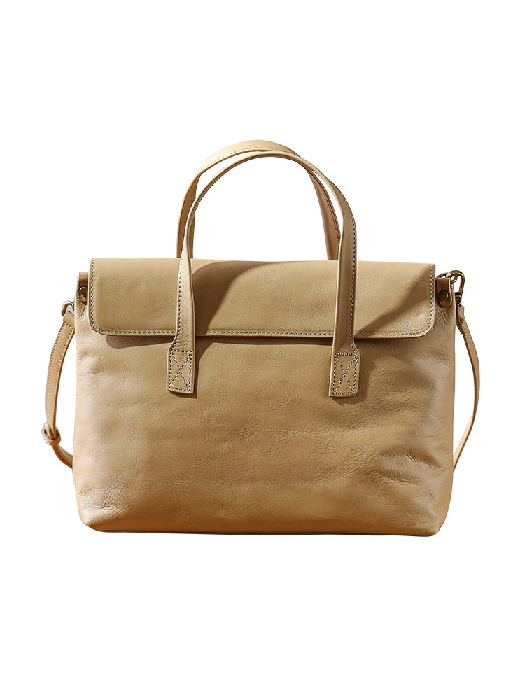 Li Ji | Original handmade genuine leather | Leather soft and genderless professional briefcase No. 832052