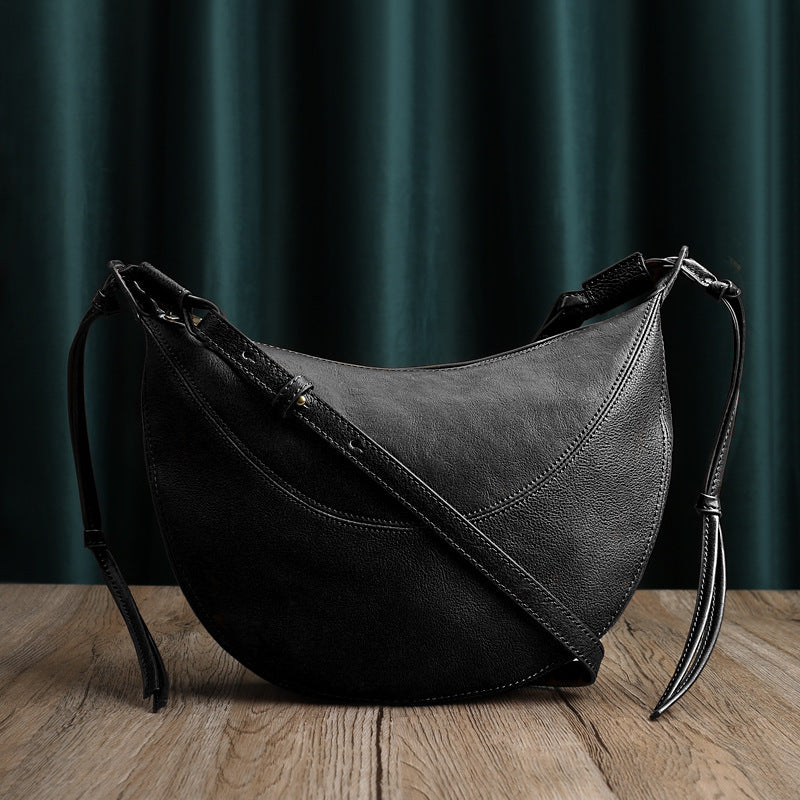 李記 | 原創手工真皮 | 手作り牛革バッグ百搭餃子包90156號