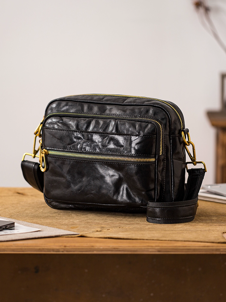 李記 | 原創手工真皮 | 自帶漫不經心時髦感の斜唄包96036號