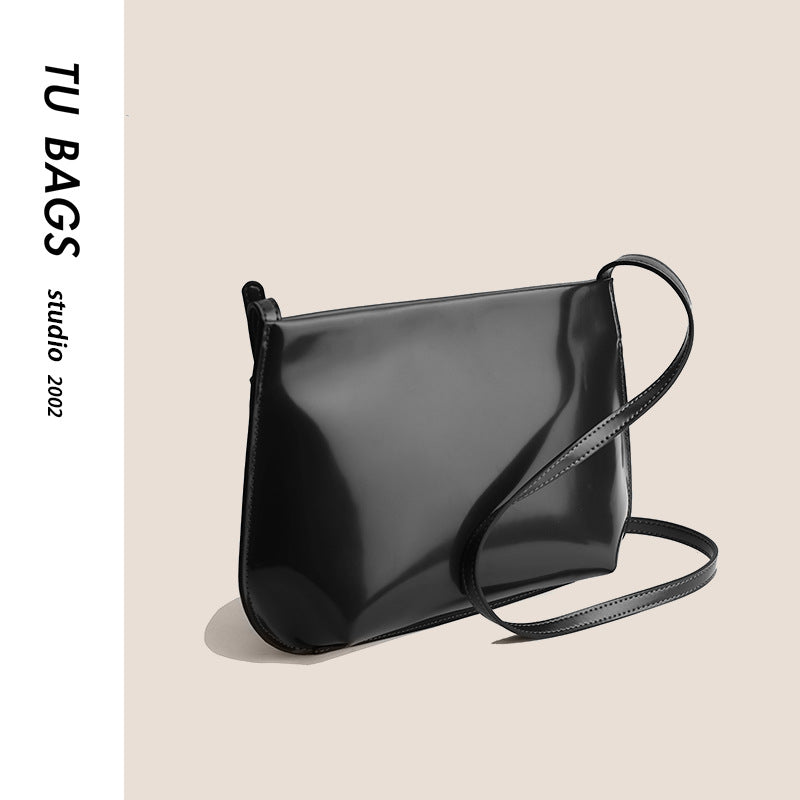 Li Ji | Original handmade genuine leather | Mien's simple side backpack No. 9933