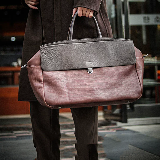 李記 | 原創手工真皮 | 英倫輕奢の跨城差旅包A6853號