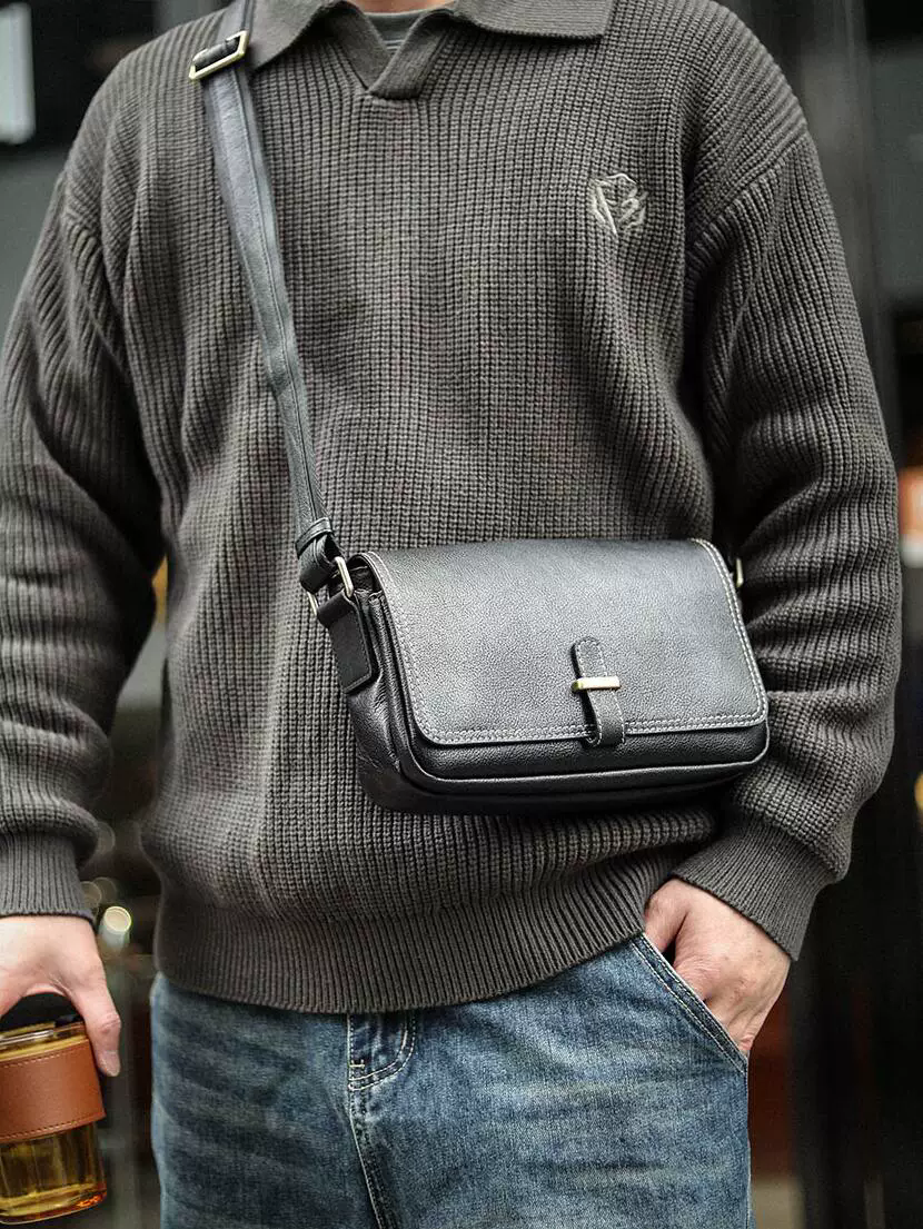 李記 | 原創手工真皮 | 簡約隨性風の中古通勤小包A8255號