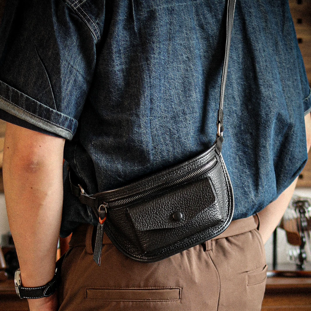 李記 | 原創手工真皮 | 【復古手工風】隨行小背包a8293號