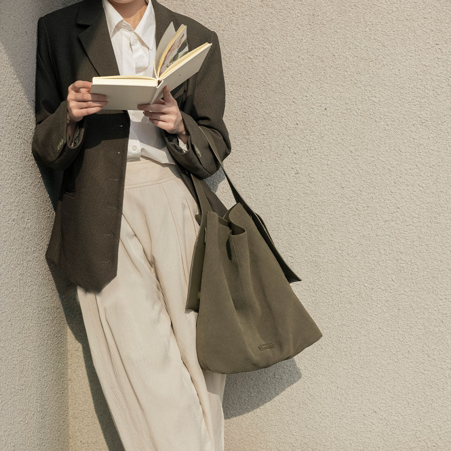 李記 | 原創手工真皮 | 慵懶feel~誰背都好看の托特包BB2210號