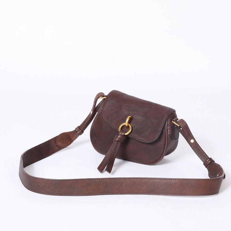 Li Ji | Original handmade genuine leather | Hand-touched and comfortable cow leather texture side backpack No. BR6302