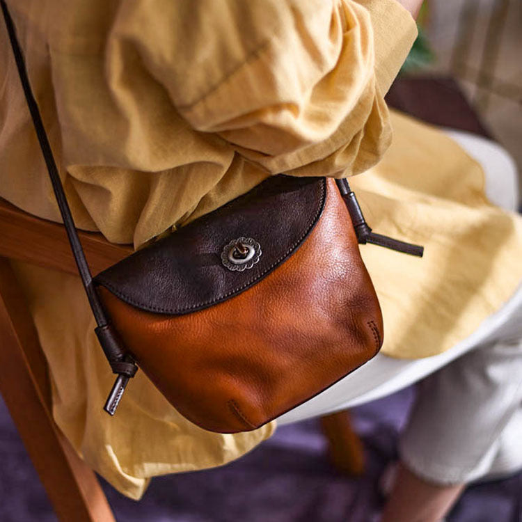 Li Ji | Original handmade leather | Xia's lightweight multi-compartment small bag No. E1019