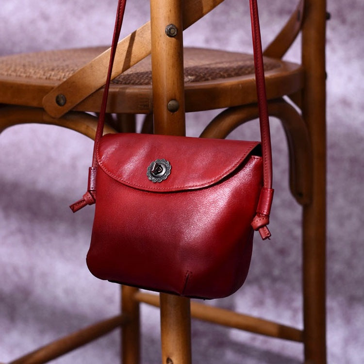 Li Ji | Original handmade leather | Xia's lightweight multi-compartment small bag No. E1019