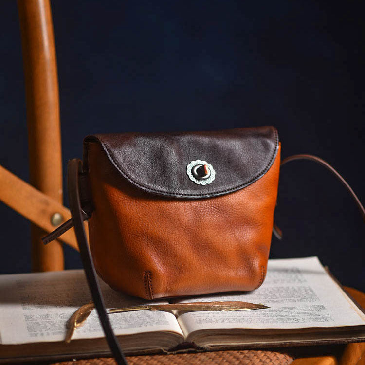 Li Ji | Original handmade leather | Xia's lightweight multi-compartment small bag No. E1019