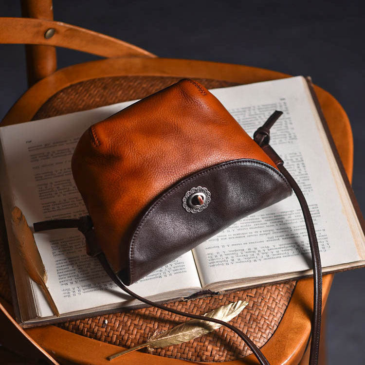 Li Ji | Original handmade leather | Xia's lightweight multi-compartment small bag No. E1019