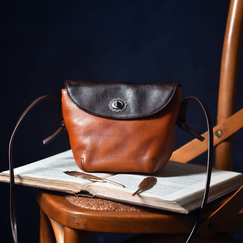 Li Ji | Original handmade leather | Xia's lightweight multi-compartment small bag No. E1019