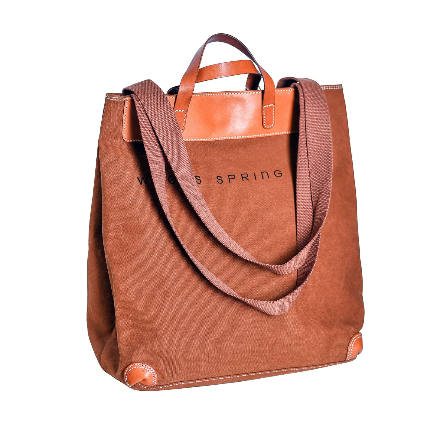 Li Ji | Original handmade leather | Japanese street art foldable shopping bag No. F123