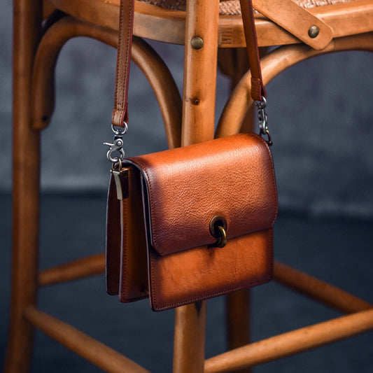 李記 | 原創手工真皮 | 手磨き定型ッ鎖頭風琴包F4121號