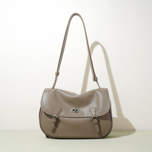 李記 | 原創手工真皮 | 學院風~高級休閒郵差包FD3033號