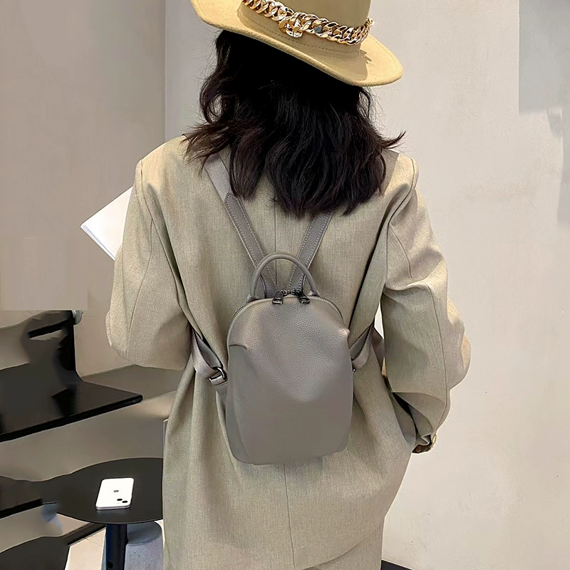 李記 | 原創手工真皮 | 簡約實力派の通勤後背包H182號