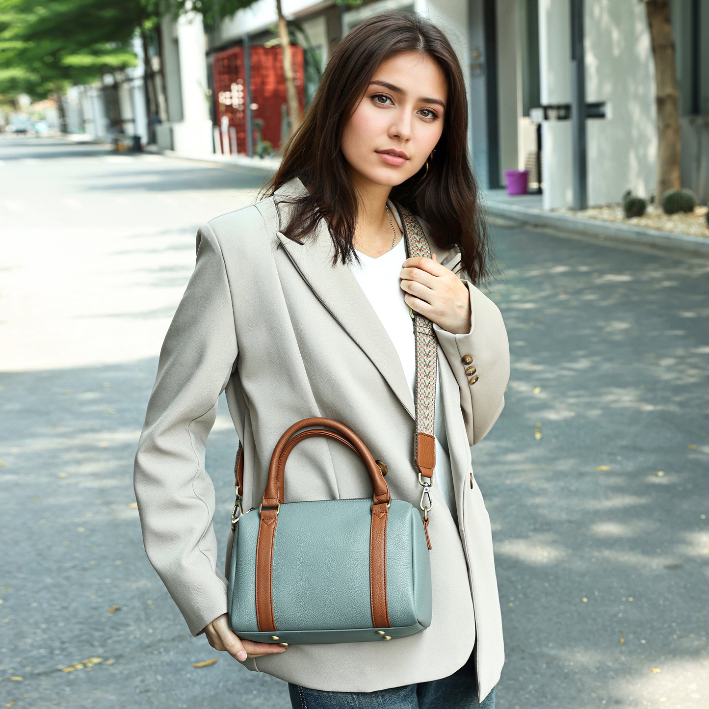 李記 | 原創手工真皮 | 「新しい寵愛」斜唄包JL99號