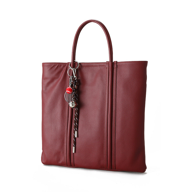 Li Ji | Original handmade genuine leather | Niche design, genderless ~ Commuting Tote Bag No. JY15135