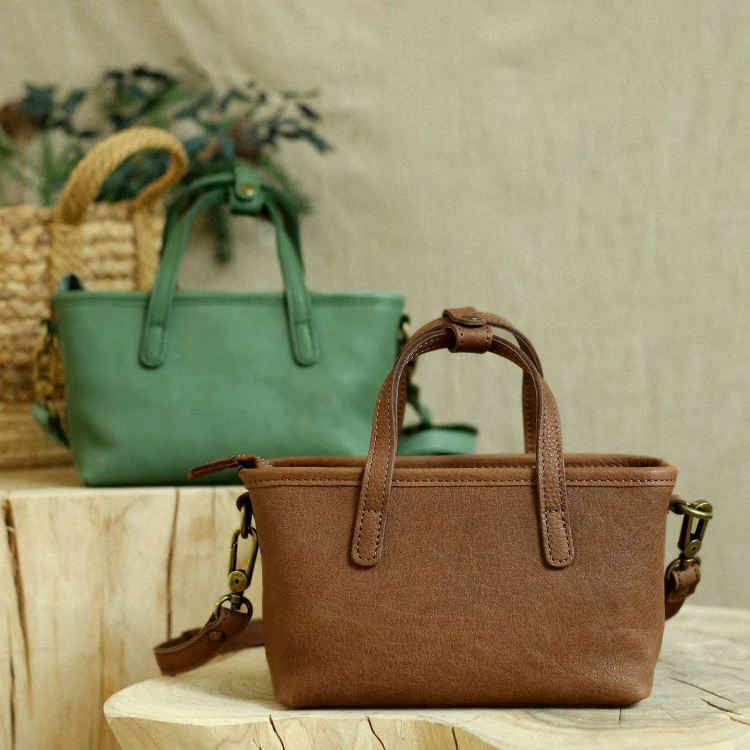 李記 | 原創手工真皮 | 水洗工藝い鞣製の斜唄包K80135號