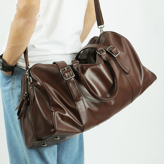 Li Ji | Original handmade genuine leather | スポーツ large capacity bag No. 6478