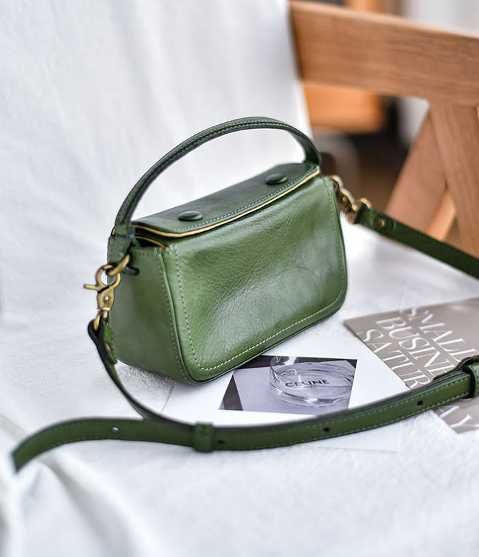 李記 | 原創手工真皮 | 日系ら人気い復古盒子包NT8212號