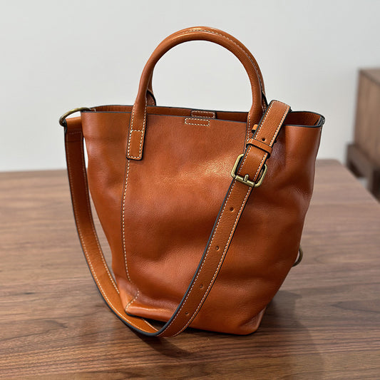 李記 | 原創手工真皮 | グ韓國版プル本革ッ休閒子母包22016號