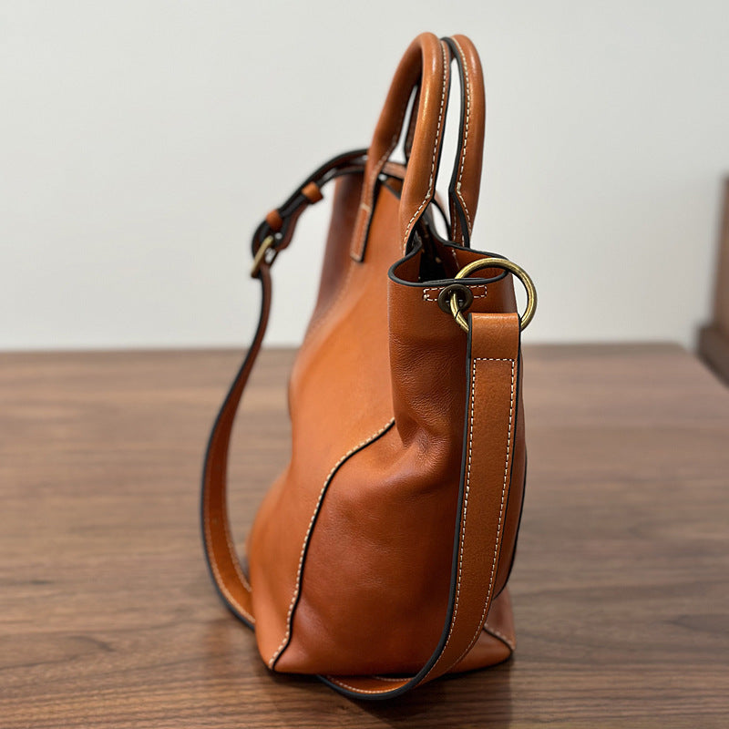 李記 | 原創手工真皮 | グ韓國版プル本革ッ休閒子母包22016號