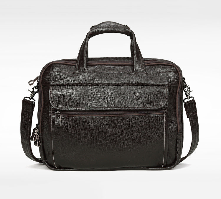 Li Ji | Original handmade leather | Business durable first-layer cowhide crossbody handbag No. 9912