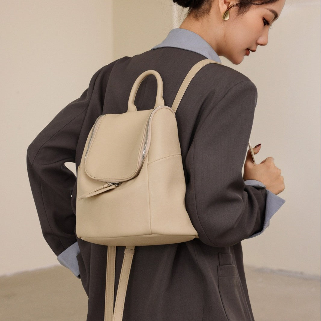 李記 | 原創手工真皮 | 氣質通勤風の後背包H197號