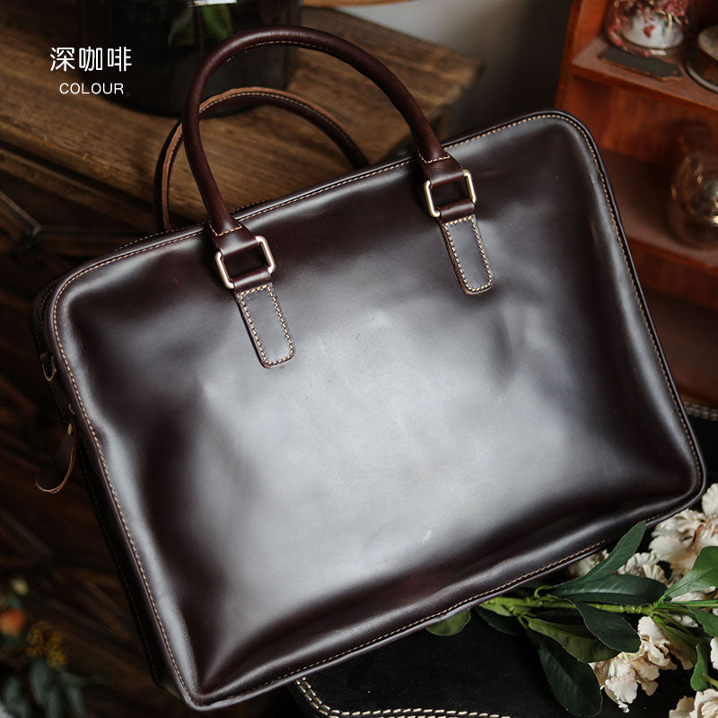 李記 | 原創真皮手工 | 輕商務通勤feel公文包ls343號