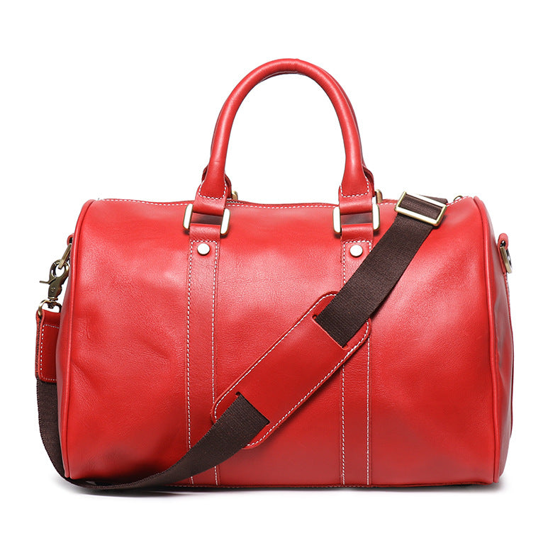 Li Ji | Original handmade genuine leather | Simple small version shoulder bag travel bag/travel bag No. 1028